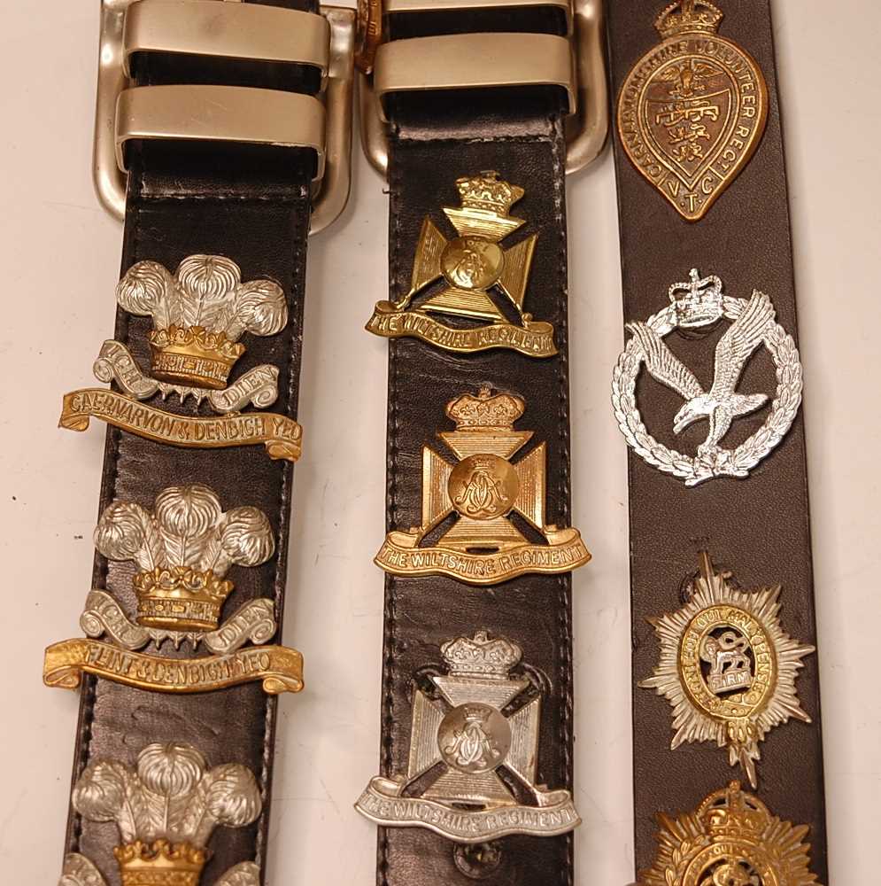 A collection of cap badges and insignia to include Carnarvonshire Volunteer Regiment, Army Service - Image 2 of 11