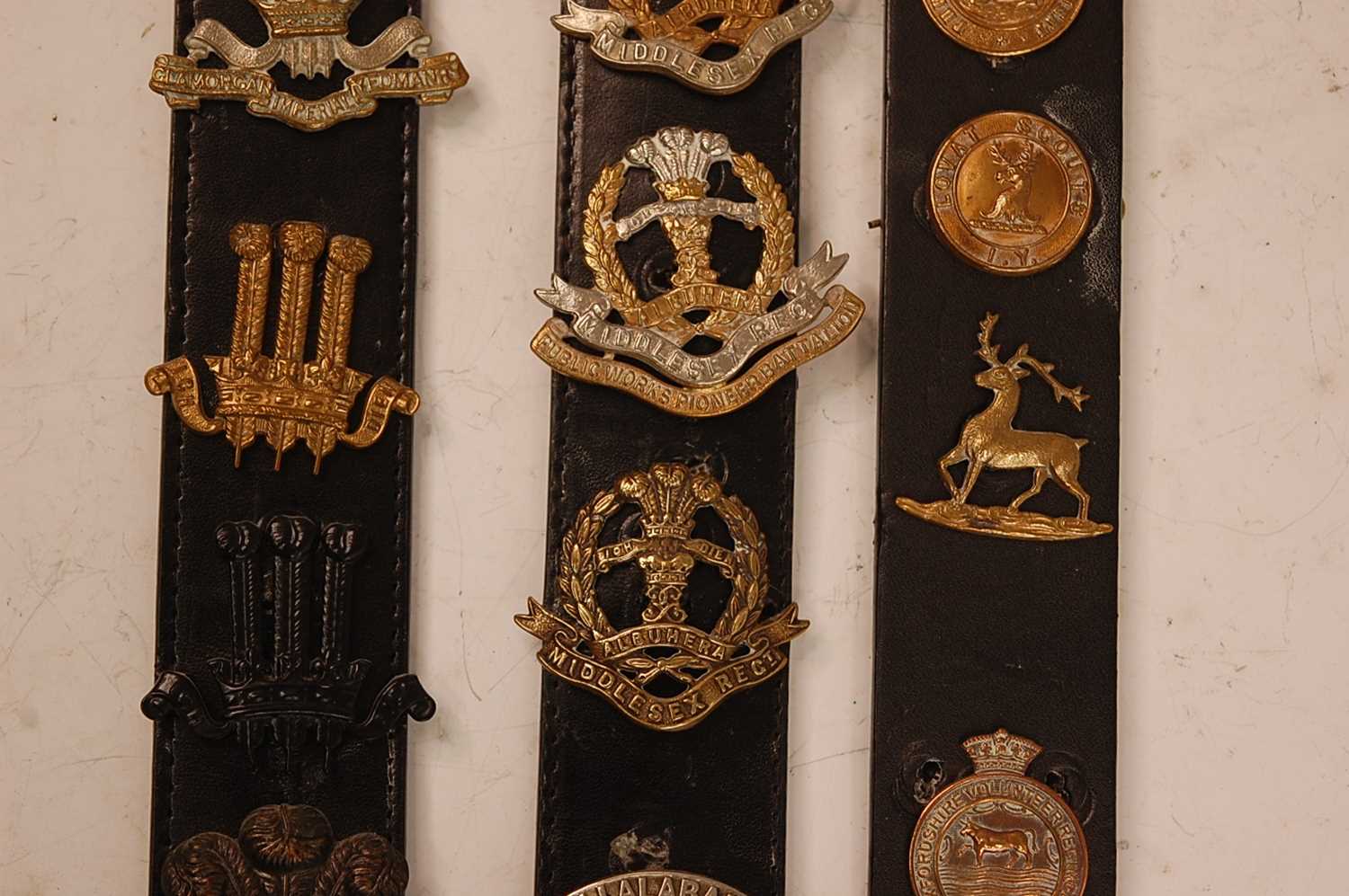 A collection of cap badges and insignia to include Carnarvonshire Volunteer Regiment, Army Service - Image 6 of 11