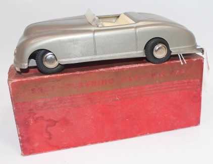 Harold Flory (UK) "Self Steering Electric Car" of aluminium construction, silver in colour with