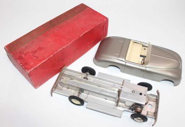 Harold Flory (UK) "Self Steering Electric Car" of aluminium construction, silver in colour with - Image 3 of 3