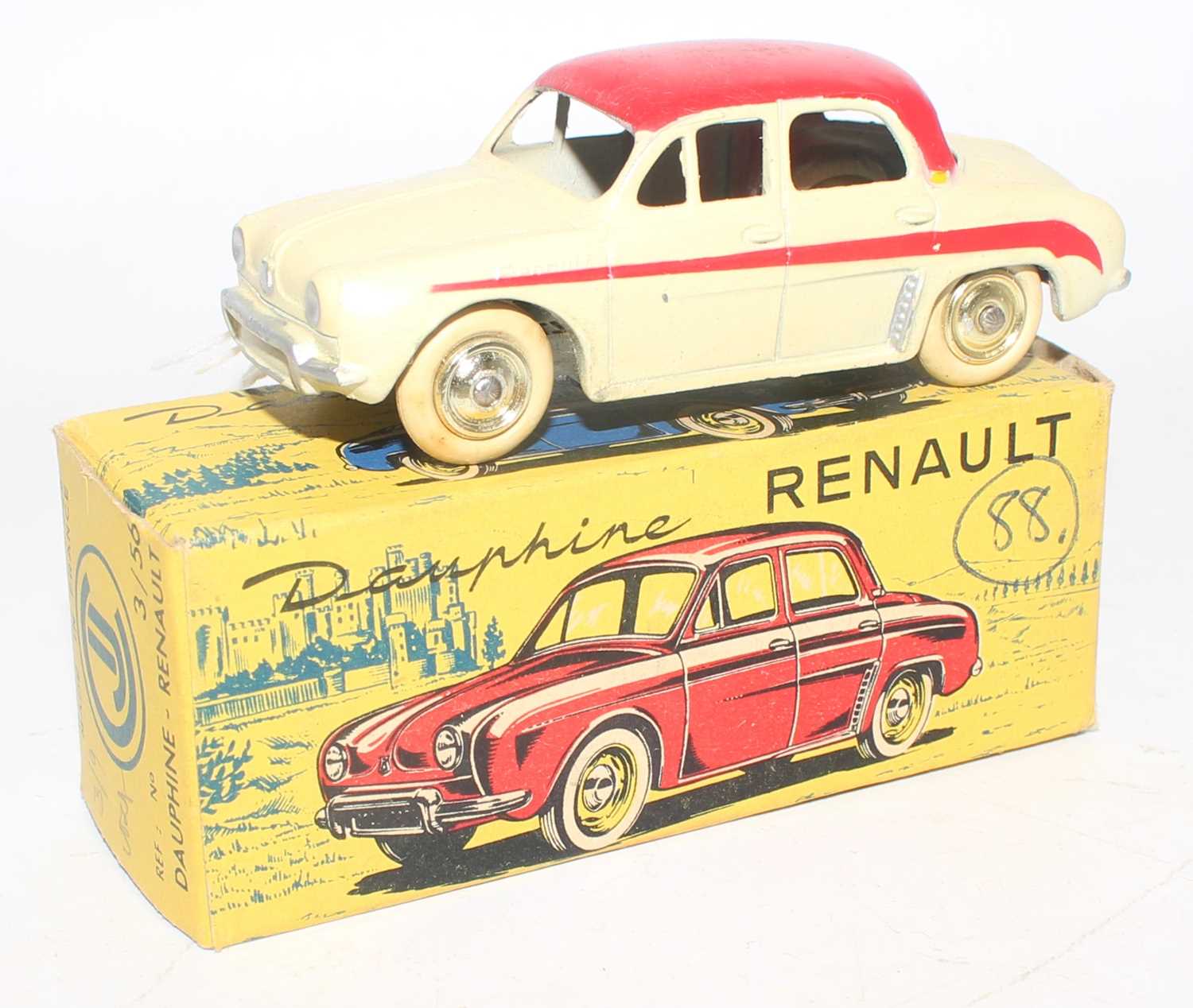 CIJ of France Ref. No. 3/56 Renault Dauphine comprising of cream and red body with red side flash,