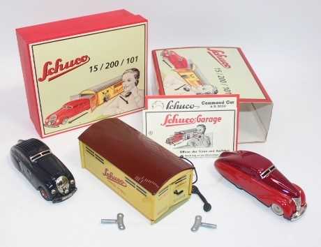 Schuco No.01071 Garage and 2 Car Set, housed in the original foam packed box with leaflets (NMM- - Image 2 of 3