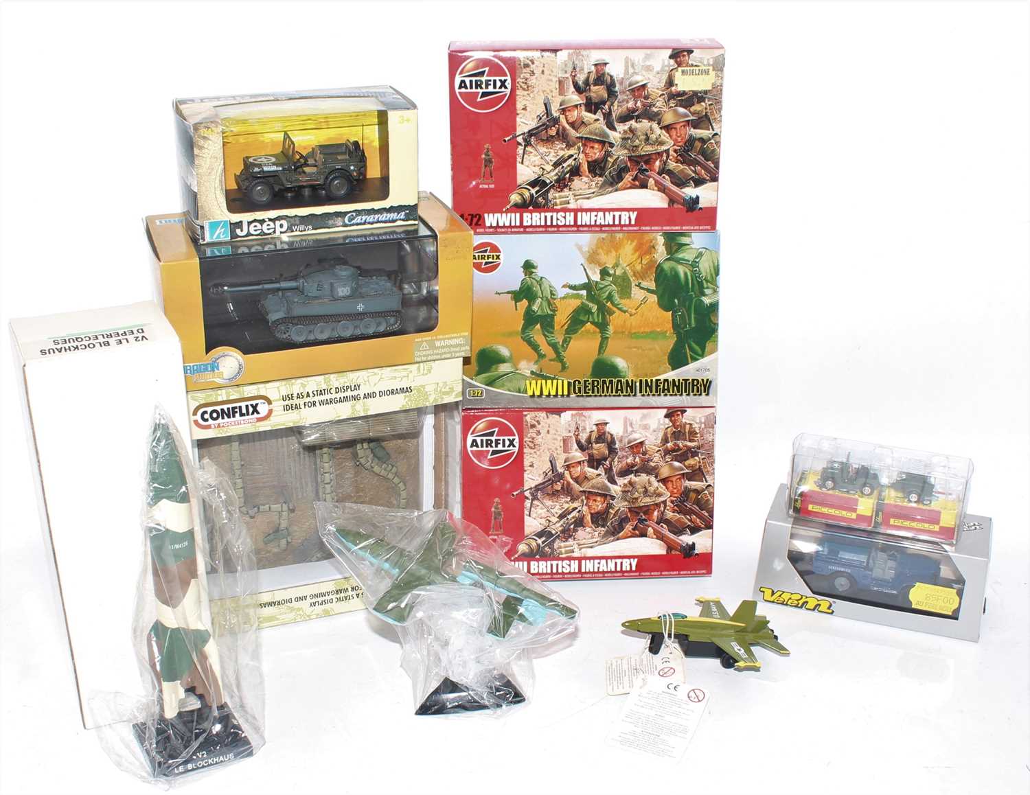 Four boxes containing a quantity of mixed modern issue diecast, plastic kits and accessories, - Image 3 of 4