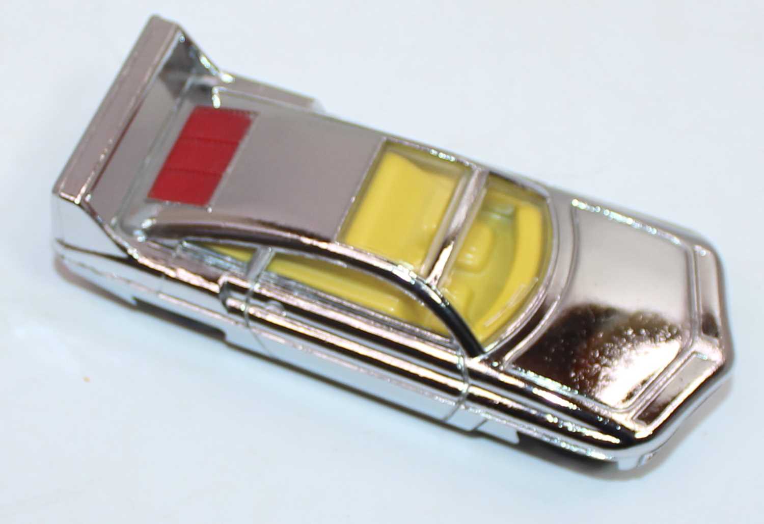 Dinky 108 Sam's Car from Joe 90 in mirror chrome finish with working keyless clockwork motor, - Image 3 of 3