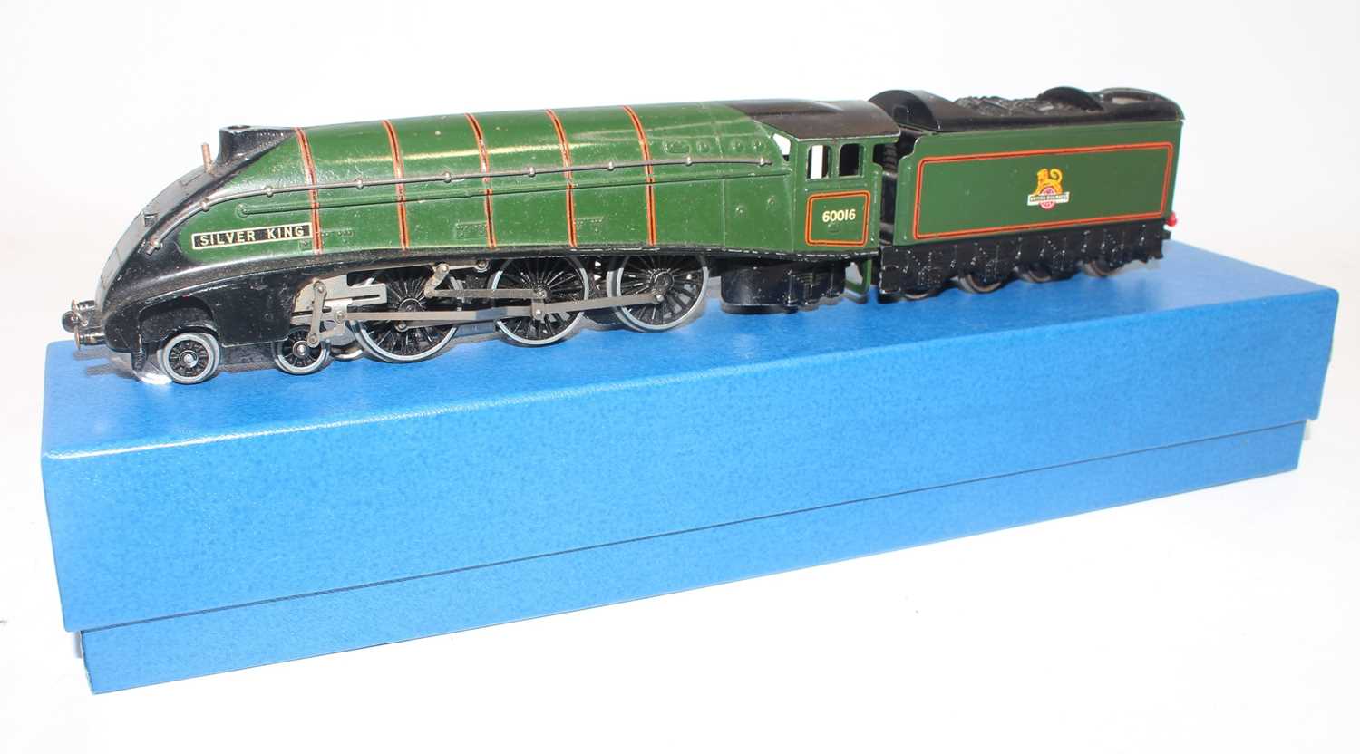 EDL11 Hornby Dublo Siilver King loco and tender, gloss (VG)