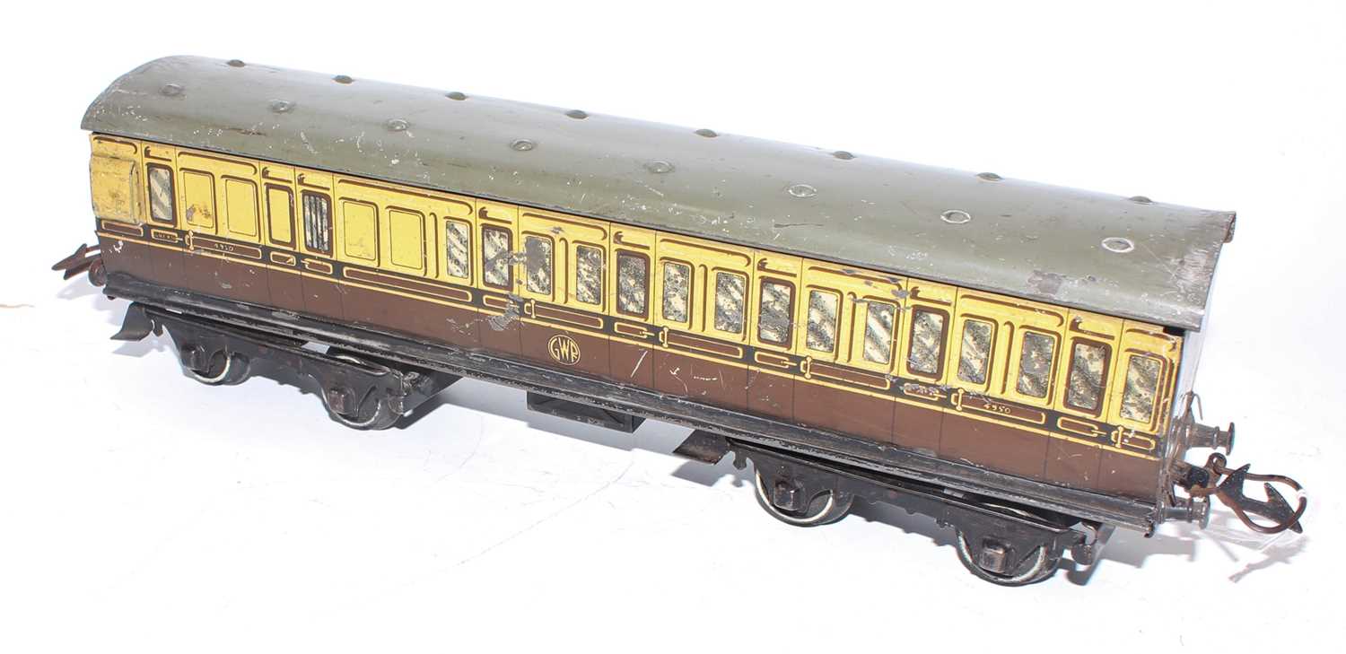 1935-41 Hornby no. 2 passenger coach, GWR brown and cream br/3rd silvering reasonably (G), a few - Image 2 of 2