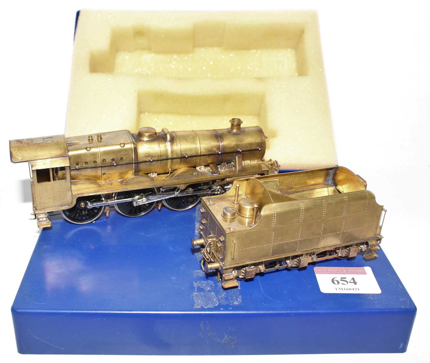 A 00 gauge superbly executed model in brass of an LMS/BR Jubilee 4-6-0 locomotive and tender - Image 2 of 2