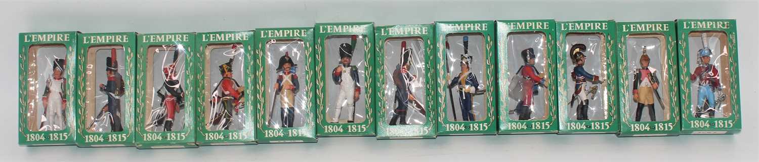 Twelve various boxed as issued Starlux Models of France 1804-1815 Napoleonic plastic figures, all in