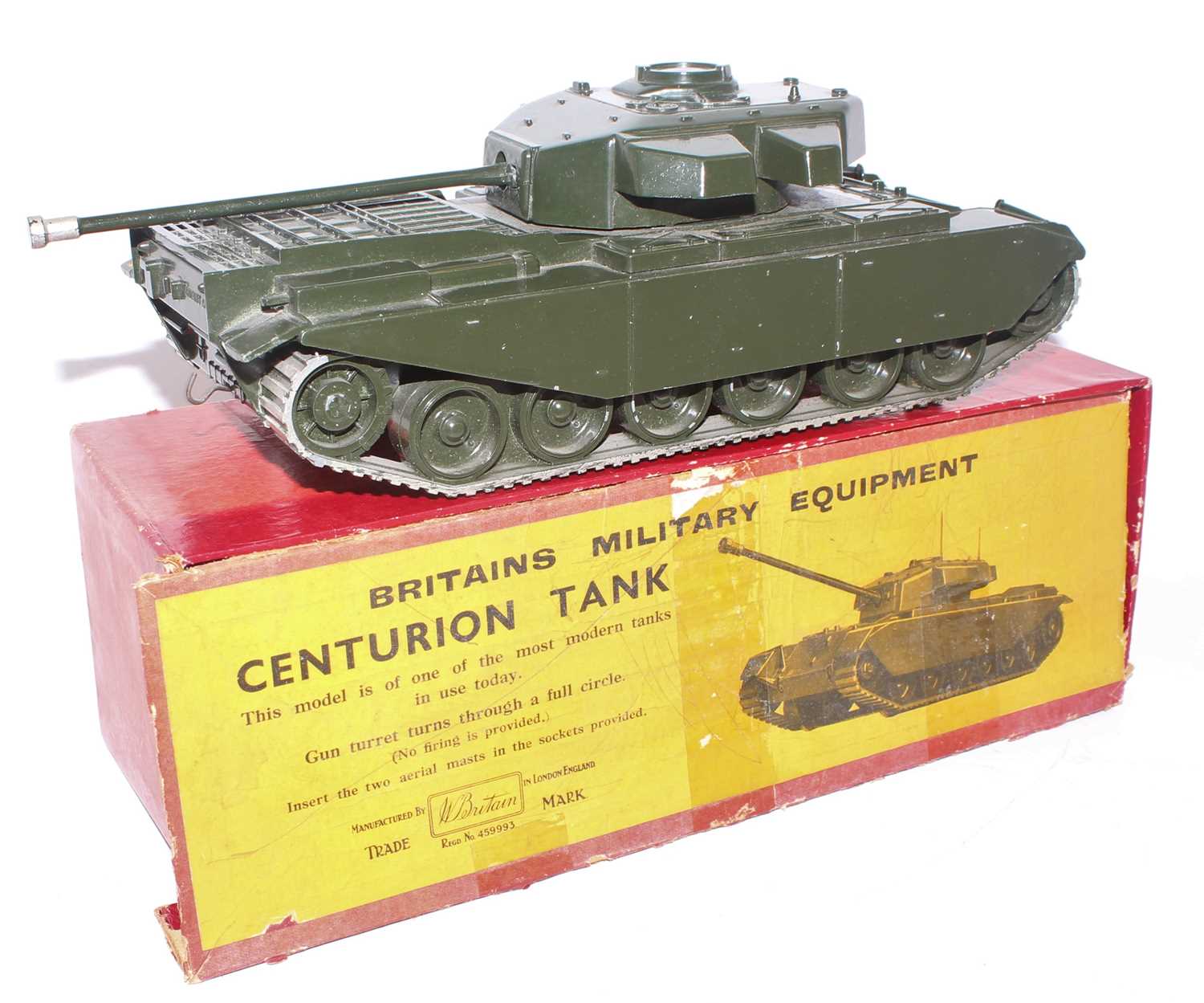 A Britains set 2150 Centurion tank comprising Centurion tank finished in dark green gloss with