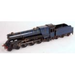 2.5 inch gauge live steam coal fired 4-6-2 Locomotive and tender, finished in dark blue, easy access