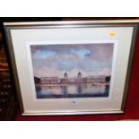 Donald Harris - Towards Greenwich, lithograph, signed, titled and numbered 13/100 in pencil to the