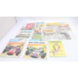 A small tray of Scalextric and Subbuteo catalogues plus others, (11 items in total)