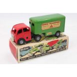 Triang Minic, Tinplate and Clockwork Mechanical Horse and Pantechnicon Trailer (30M), red cab and