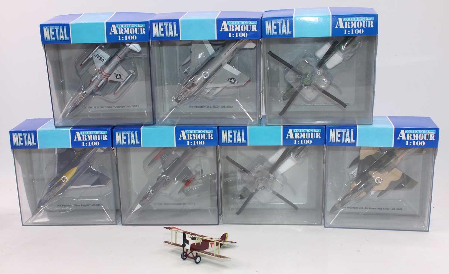 A group of 13 Collection Armour 1:100th scale aircraft, all boxed as follows: Phantom x 7, - Image 2 of 2