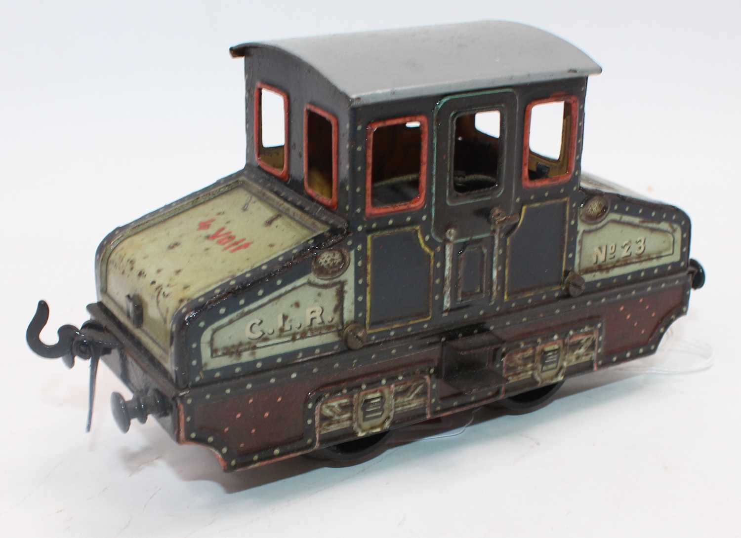 Circa 1905-10 '0' gauge Bing electric loco for CLR (Central London Railway) no. 23 4 volt electric