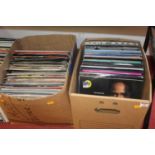 Two boxes of assorted 12" vinyl, to include Ralph Tresvant - Sensibility, Danny Madden - The Facts