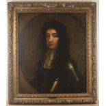 After John Riley (1646-1691) - King Charles II, oil on canvas (re-lined), 75 x 62cmCondition report: