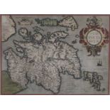 Abraham Ortelius – Scotiae Tabula, engraved and hand-coloured map of Scotland, circa 1609, approx.