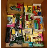 One box containing a quantity of various mixed vintage diecast to include Matchbox 1/75, a