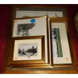 Assorted prints to include map of Tuscany, topographical views etc
