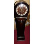 A 1930s oak grand-daughter clock, h.132.5cm