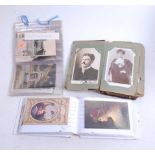 A small collection of miscellaneous items, to include a postcard album and contents to include His