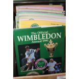 The Official Wimbledon annual 1991 together with various Wimbledon Lawn Tennis programmes to include