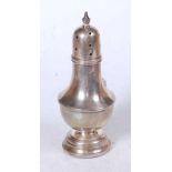 A George V silver lighthouse sugar sifter, of plain undecorated form, on weighted base, gross weight