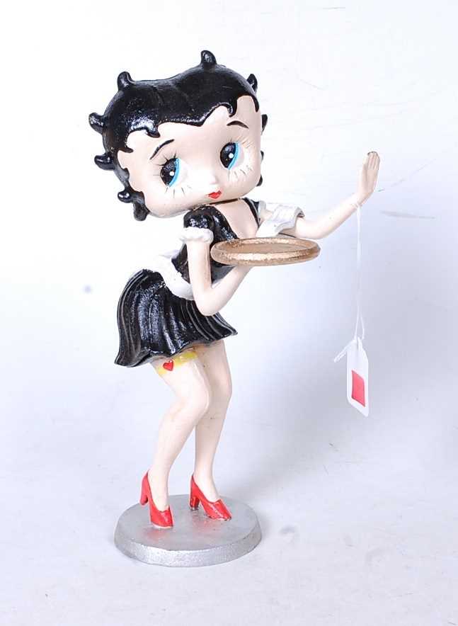 A painted cast metal figure of Betty Boop, height 31cm