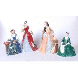 A collection of three Royal Doulton figurines from The Wives of Henry VIII, being Anne Boleyn HN3232