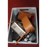 A collection of cameras and accessories, to include a Kodak brownie turret movie camera,