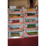 A quantity of EFE 1:76 scale model buses, in boxes (10)