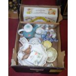 A collection of miscellaneous items, to include a boxed Mrs Tiggiwinkle's Nursery set by Wedgwood,