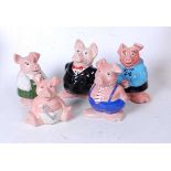 A set of five Wade Natwest pig money-boxes