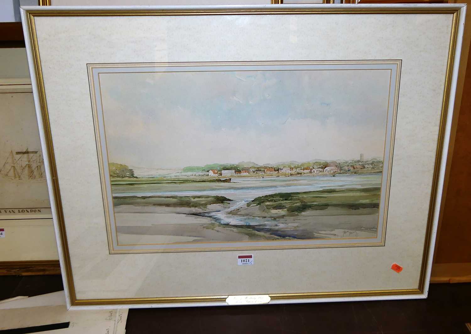 Jason Partner (1922-2005) - View of Woodbridge, watercolour, signed and dated '77 lower right, 33 - Image 2 of 8