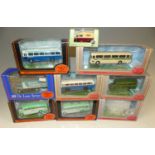 A small box of 14 various boxed EFE and Eddie Stobart model vehicles