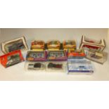 A box of mixed modern issue boxed diecast models, to include six 1/26 scale Morris Minor pick-up