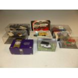 Two small boxes of Corgi, Lledo and Matchbox models