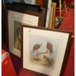 Assorted pictures and prints, to include Vanity Fair, topographical etching etc