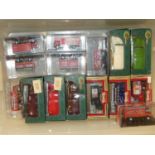 Three boxes of mixed modern diecast boxed model vehicles, to include Corgi 'Golf' tanker, various