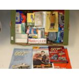 A box of mixed modern boxed diecast models, to include TV related examples, James Bond Aston Martin,