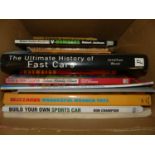 A small box of transport and toy related books (15)