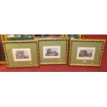 After S Bossi - a set of six Italian topographical engravings, each approx 13 x 18cm