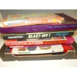 A large collection of boxed boardgames, to include Captain Scarlet, Thunderbirds, Colditz Castle,