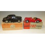 A box of Victory Models Vauxhall Velox; together with a boxed Triumph TR2; and a Vosper RAF rescue