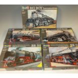 A collection of five Revell train kits, in 1/87 scale, to include 'Big Boy Loco'
