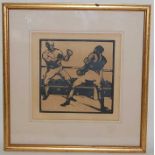 Nicholson, William - an Almanac of Sport, first edition Heinenmann, lithographic print of pugilists,