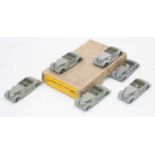 Dinky Toys no.38c original Trade box containing 6 Lagonda sports coupe in grey, some with