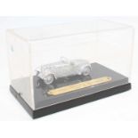 Dinky Toys Special Code 3, 22a Sports Car in silver and comes in a rigid perspex display case with a
