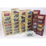 A group of 38 Matchbox Models of Yesteryear in straw and red type boxes in one tub (one yesteryear